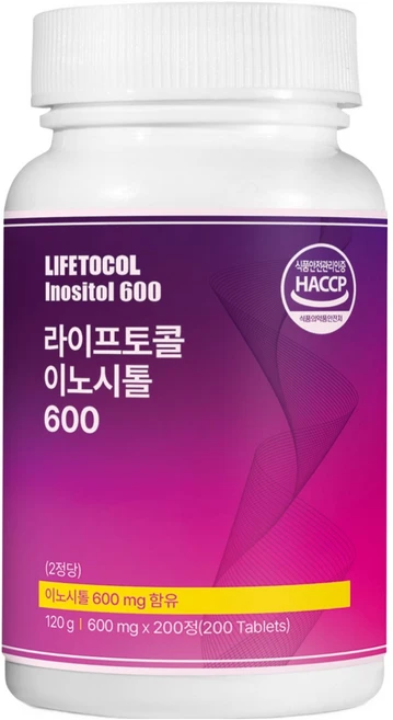 라이프토콜 이노시톨 600 200p, 120g, 1개 - 쿠팡