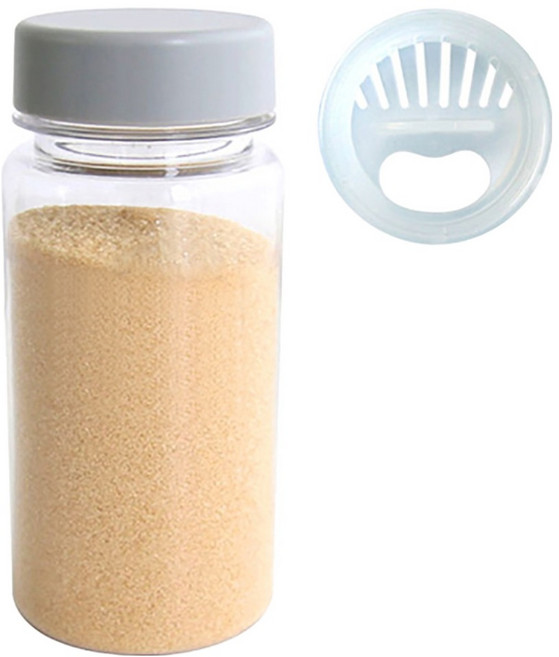 홈메이드 젖병소재 트라이탄 양념통 라이트그레이 + 양조절캡 세트, 1세트