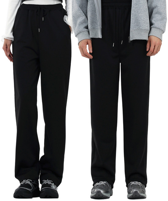 엘쏘 남여공용 컴포트 트레이닝 일자 바지 2p