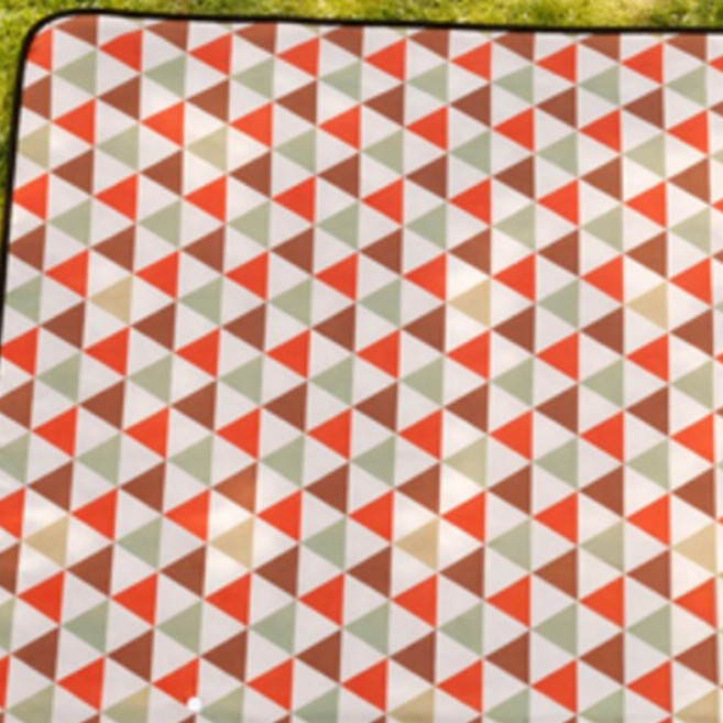 더해피 접이식 피크닉매트, 13 북유럽 삼각 오렌지