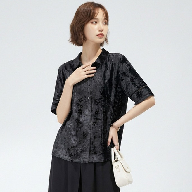 아뗄릭 테리 빅사이즈 워싱 찰랑 셔츠 11471