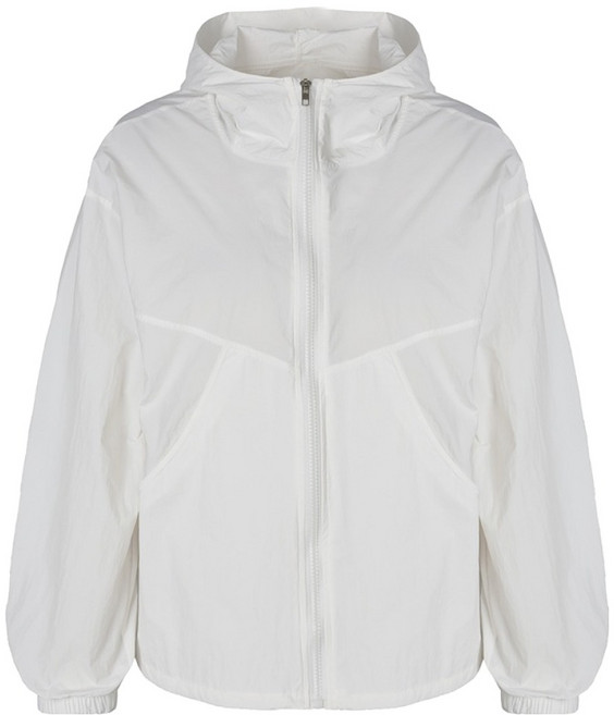 SweetSOUP 여성용 후디드 윈드 브레이커 홑겹 점퍼 WC3JPJ1