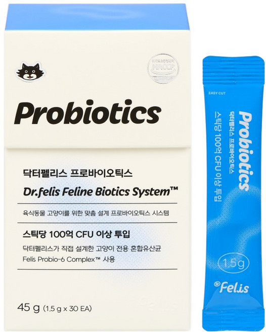 닥터펠리스 고양이 프로바이오틱스 30p, 45g, 1개, 유산균