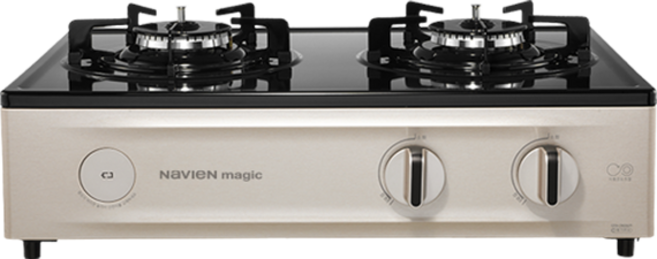 나비엔 매직 자동온도조절 가스레인지 2구 골드핑크 방문설치, LPG, GRF-2002PD