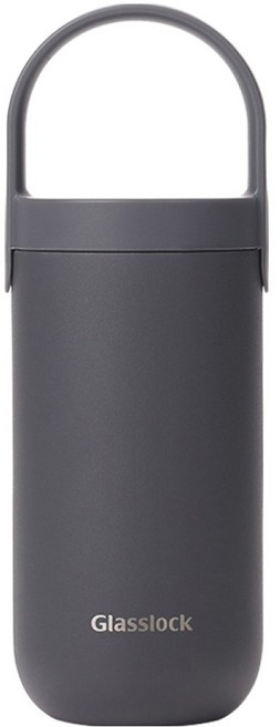 글라스락 캐리 픽스 텀블러, 차콜, 1개, 360ml