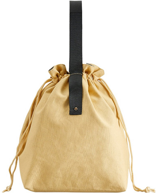 마켓감성 캔버스 버킷 런치백, 타입7, 1개