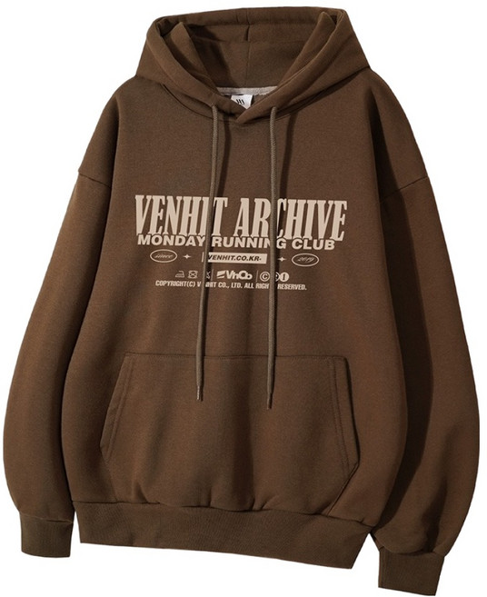 벤힛 남녀공용 아카이브 오버핏 후드티셔츠