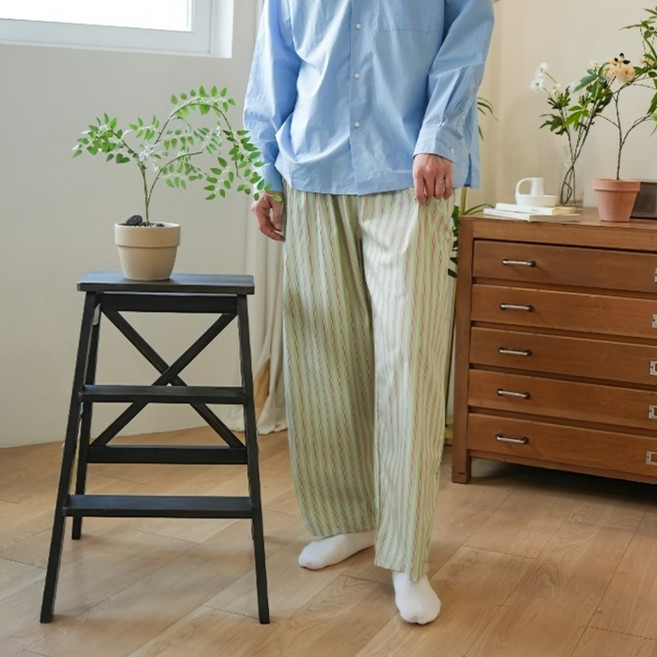 소소미도 커플용 홈워크 순면 9부 파자마 바지