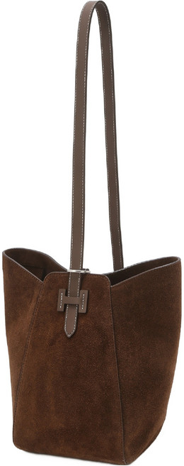 헤지스 엣지백 시그니처 H 스웨이드 숄더백 H-EDGE