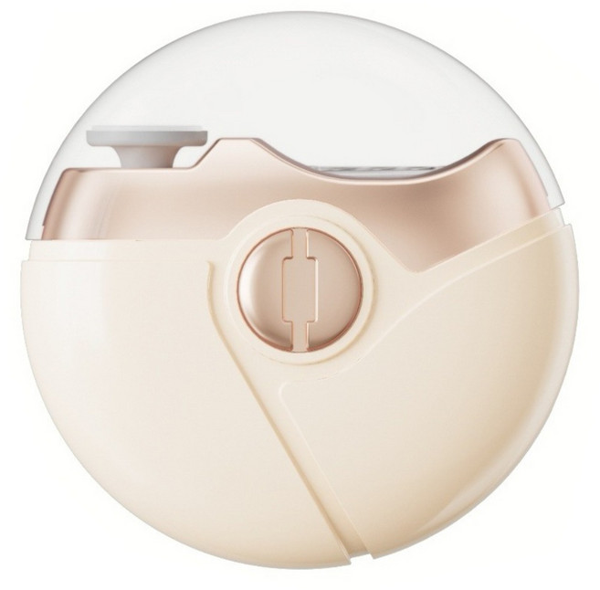 Kyhome 三合一防夾電動指甲刀/防飛濺修甲器/美甲打磨機/卸甲儀/磨甲器, 1個, 米白色