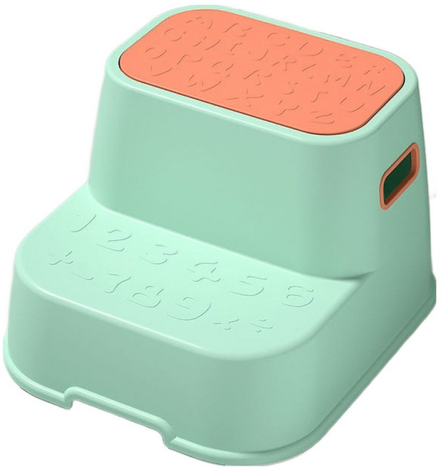 씨엠원 튼튼한 2단 발 디딤대, 그린