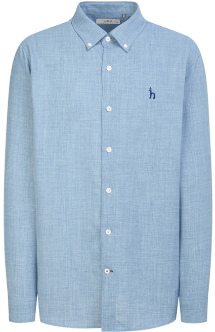 헤지스 남성용 린넨 라이크 솔리드 셔츠