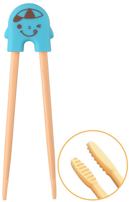 마더스콘 라이스투씨유 1단계 젓가락, 블루, 1개