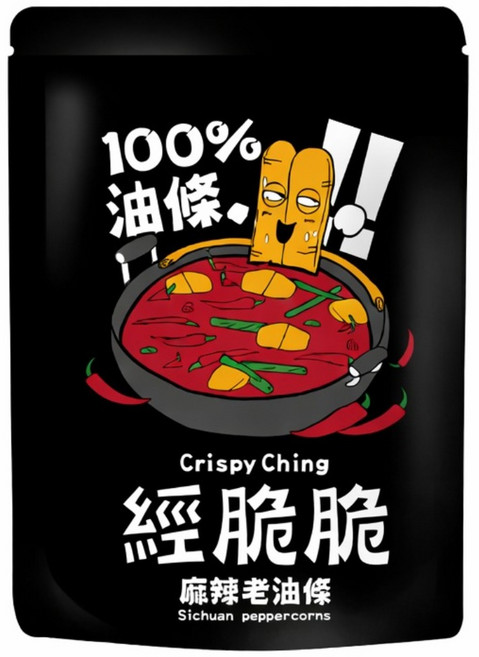Crispy Ching 經脆脆 老油條 椒香麻辣, 50g, 1個