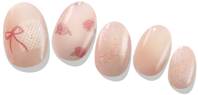 젤라또팩토리 솔라젤 네일스티커, 1개, 로즈 부쉬
