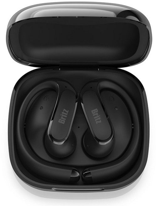 브리츠 오픈형 이어폰 귀걸이형 무선 노이즈 캔슬링 블루투스 이어폰, 블랙, BZ-XT5