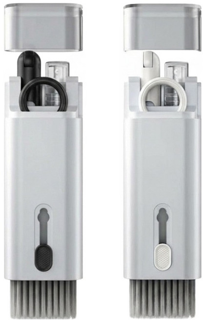 마메 휴대폰 키보드 이어폰 크리닝, 화이트, 블랙, 2개