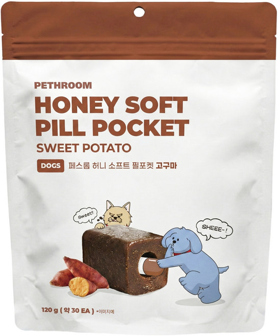 강아지 페스룸 허니 소프트 필포켓 30p, 고구마맛, 120g, 1개