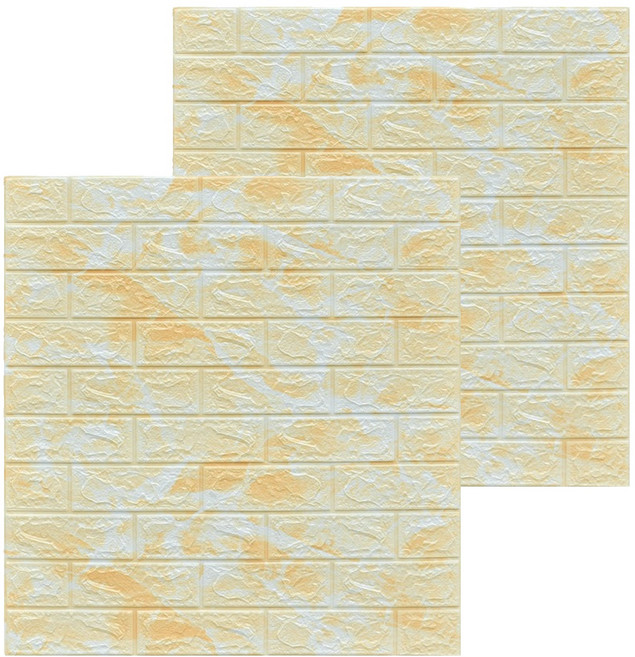 엑스터 3D 벽돌 타일 스티커 셀프 인테리어 입체 폼 벽지 2p, Type 18