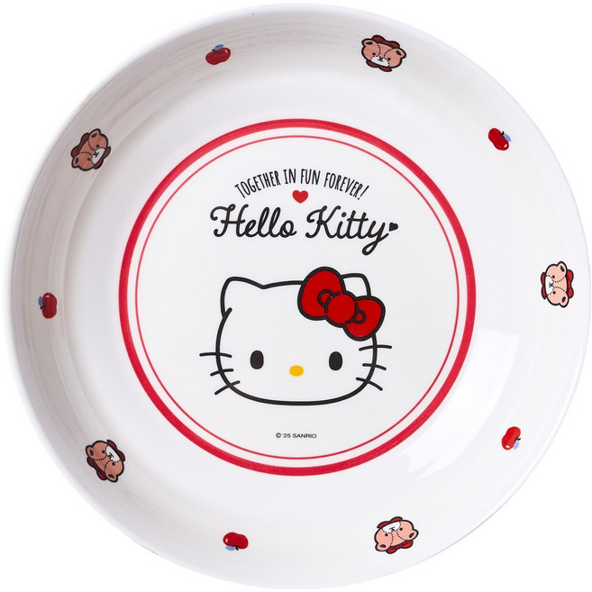 데이니즈 헬로키티 멜라민 원형 플레이트
