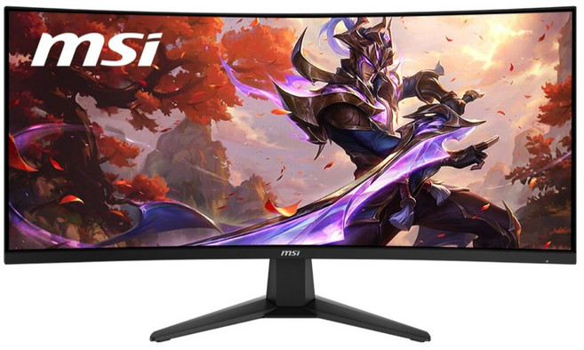 msi 微星 UWQHD 180 Ai Vision 電競無亮點曲面螢幕, 86cm, MAG346CQ800