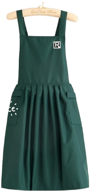 앞날창창 방수 앞치마, 그린, 1개