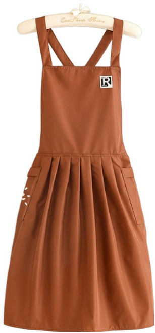 앞날창창 방수 앞치마, 브라운, 1개