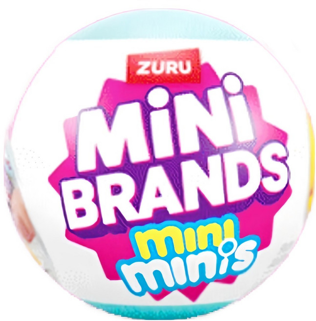 Mini Brands (股)I-Vision Minimini's 食物道具 食物迷你道具 公仔 迷你模型 玩具 膠囊 扭蛋 玩具 隨機出貨, 1個