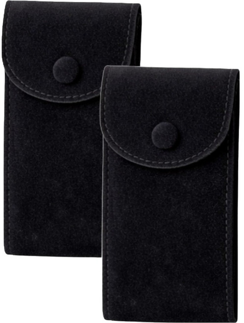 모나코올리브 시계 보관 파우치, 블랙, 2개