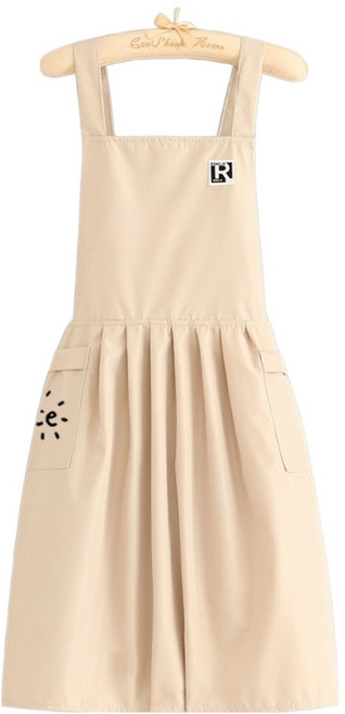 앞날창창 방수 앞치마, 베이지, 1개