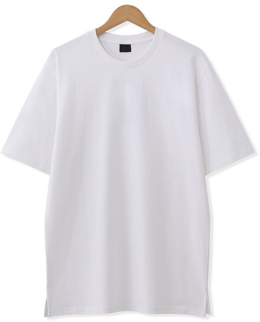 엠엔씨 남성용 16수 레이어드 무지 반팔 티셔츠 MDBT827WS