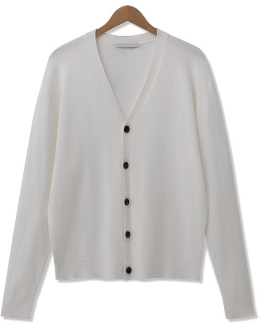 엠엔씨 남성용 쿨터치 라이트 브이넥 가디건 MDCD281WS