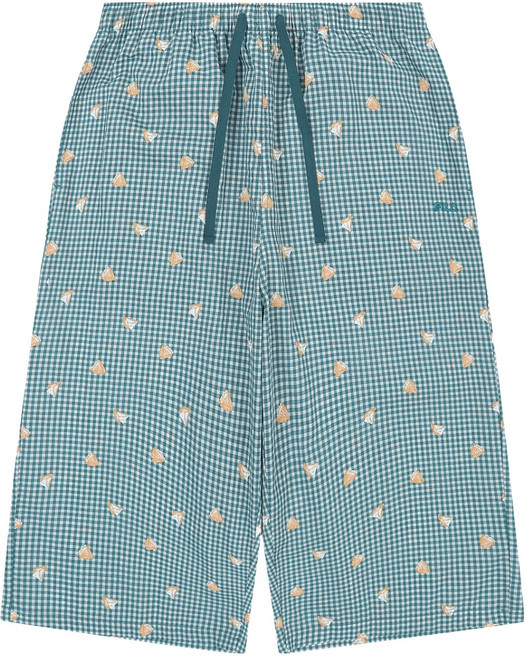 휠라 남성용 면 링클 보트 나염 파자마 하의 FI4PJH2612M