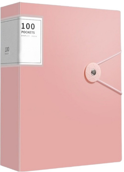 나리다 A4 시험지 보관 서류 수납 폴더 100p, 핑크, 1개