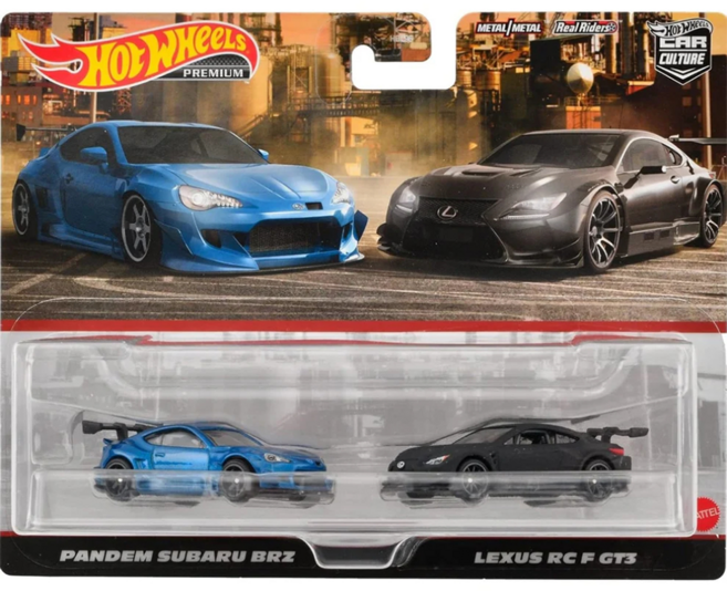 MATTEL 美泰兒 Hot wheels 收藏小車2件組 HKF51, 藍色 + 黑色, 1套