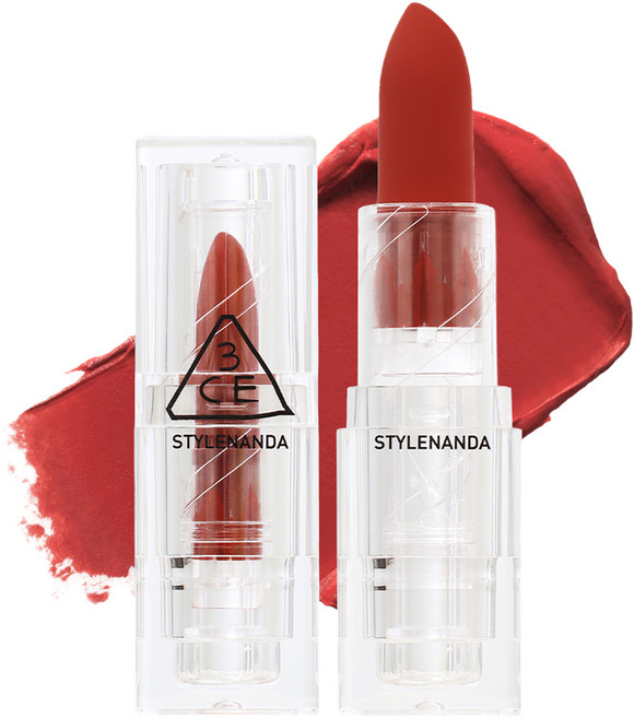 3CE 소프트 매트 립스틱, 1개, RED MUSE