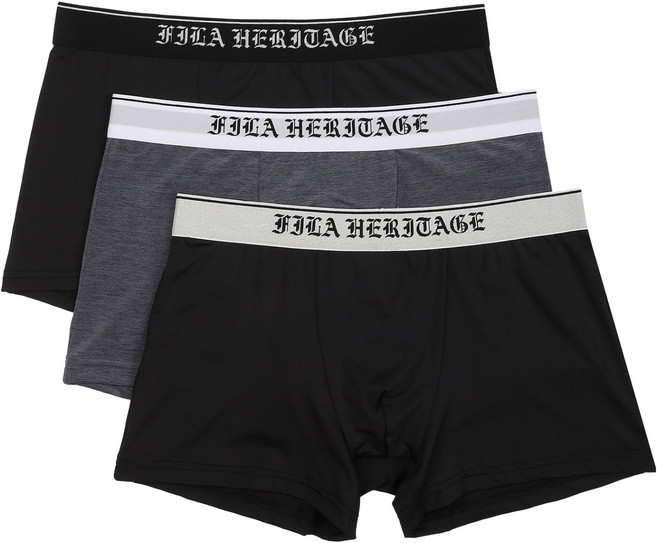 휠라 남성용 올드잉글리시 드로즈 3종 세트 FI4DRG1107M