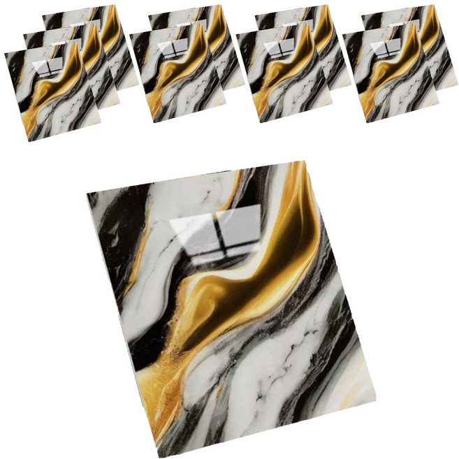 엑스터 대리석 타일 스티커 욕실 주방 방수 벽타일 인테리어 시트 10p, Type 10