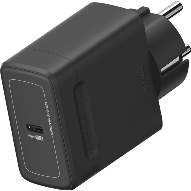 아트뮤 PD 3.2 65W AVS GaN 접지 초고속 충전기 GB651, 1개, 블랙