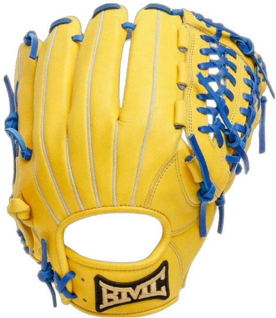 BMC BASEBALL MEMBERS CLUB Trust All Around 棒球手套 右投用 TRU-PRO, 黃藍色, 1個