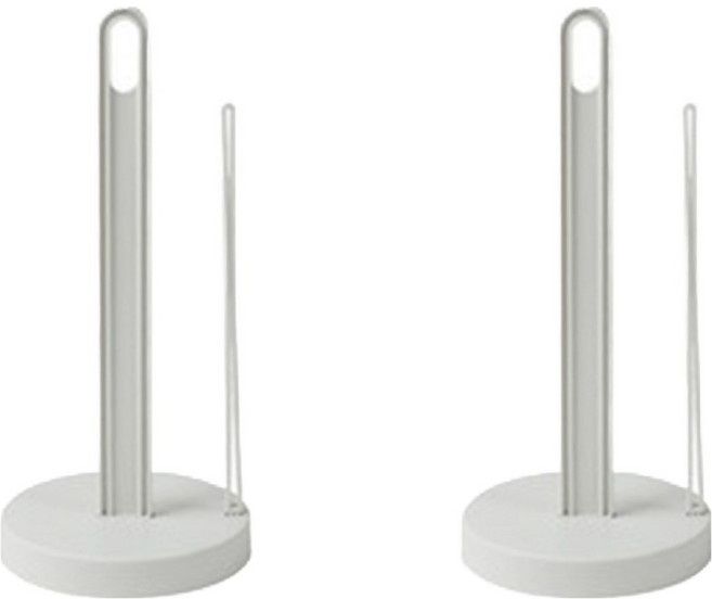 라라공방 모던 스탠드 키친타올걸이, 그레이, 2개