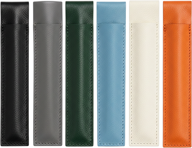 피넬 고급 가죽 다이어리 펜 홀더 고정 밴드 6종 세트, 혼합색상, 1세트