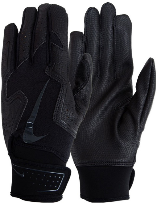 나이키 알파 2.0 배팅장갑 양손착용 세트, 블랙, 1세트