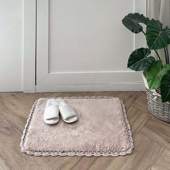 한일카페트 코튼 클라우드 발매트, 핑크