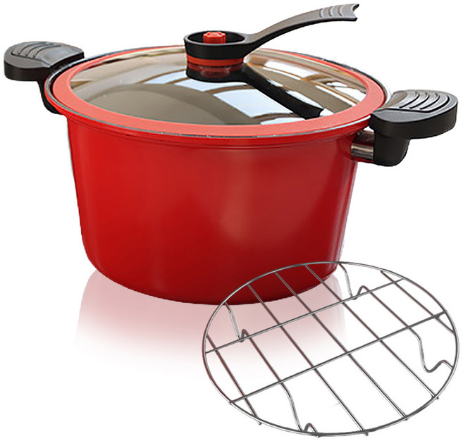 애드크로스 몬타 요술 세라믹 밀폐 진공 냄비, 1개, 혼합색상, 6L