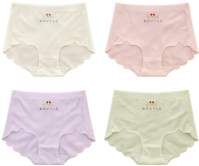 아이뿜 코코냥 심리스 에어 삼각 팬티 4종 세트 C122