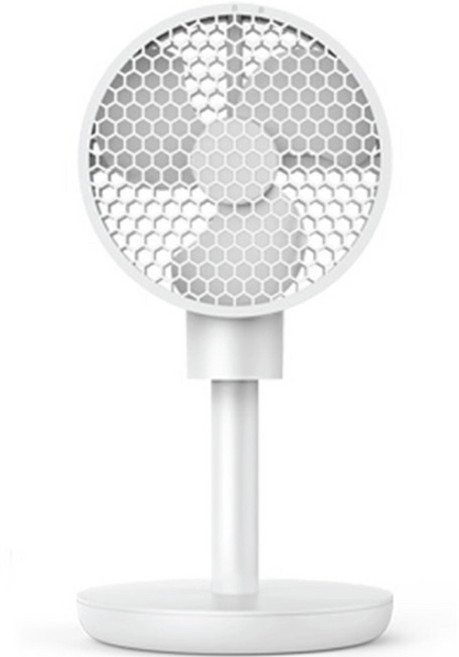 쿨린 허니콤 휴대용 무선 테이블 팬, CL-005L, 화이트