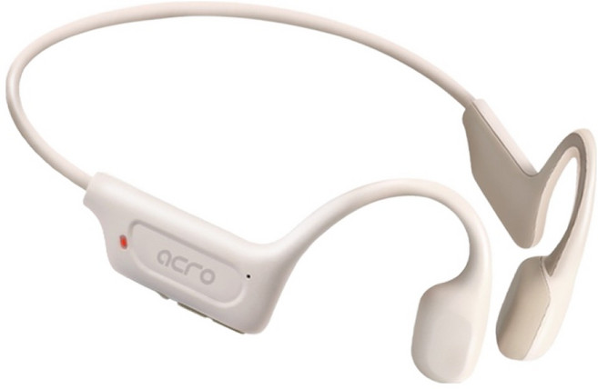 아크로 골전도 무선 블루투스 이어폰, MI6-001, 아이보리