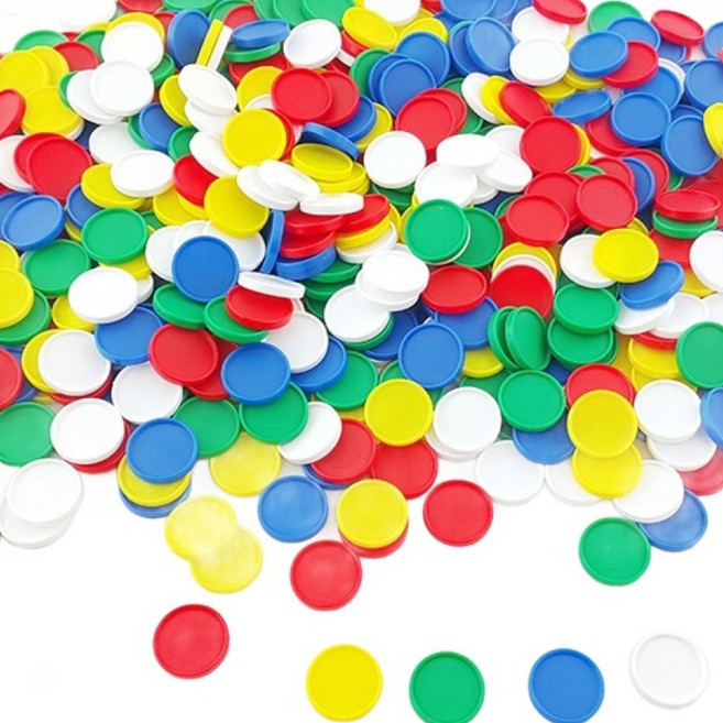 가베가족 큰솔스토밍 수세기칩 KS7119 5종 x 100p 세트, 1세트