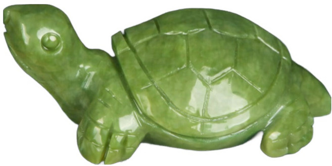 볼트라(VOLTRA) 재물운 장수 상징 크리스탈 옥 거북이 인테리어 장식소품